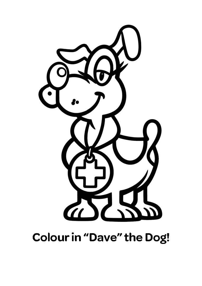 Colour in Dave the Dog